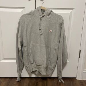 Chanpion grey hoodie reverse weave